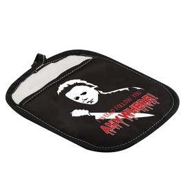CMNIM Michael Myers Oven Mitts and Pot Holder,Michael Myers Merchandise Gift,Horror Movie Gloves for Cooking Grilling,Killer Villain Fans Kitchen Baking Gift (Michael Anywhere Oven Mitts)