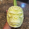 Gorilla pumpkin mold for growing gorilla shaped pumpkin and watermelon