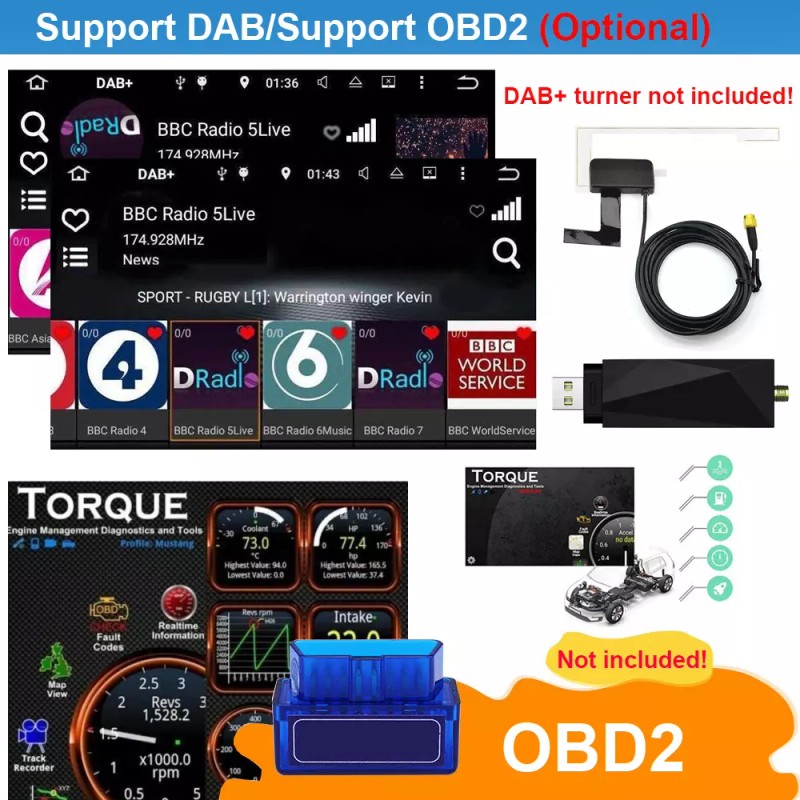 YuanTing For Toyota Camry 2007-2011 Carplay Android 13 Auto Car