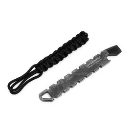 BPS Knives Tactical EDC Pry Bar - 3.8 inch Multitool Pry Bar for Survival Gear - Non-Slip Handle, Full-Tang Carbon Steel 1066, Bottle/Cans Opener - Crowbar - Multitool Wrecking Bar