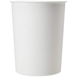 JVL Quality White Vibrance Plastic Waste Paper Basket Bin Kitchen Office Bathroom