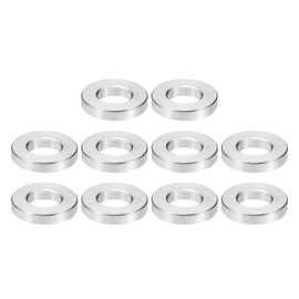 PATIKIL M8 Stainless Steel Spacers, 10Pcs Metal Spacer Stainless Steel 8.2mm ID x 16mm OD x 3mm L Stainless Steel Spacer Screw Standoff for 5/16" or M8 Screw
