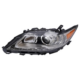 CRYBY Headlight Fit For Lexus ES300h or ES350 2013-2015(For HID Models), Durable HID & Halogen Headlamps Left Driver & Right Passenger Sides, PC+PP High Brightness Front Headlight Set (Left)