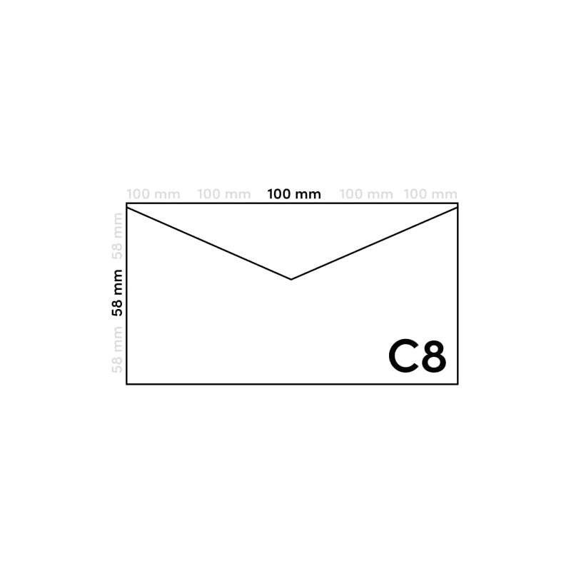 Netuno 500 Kraft Paper Envelopes Mini Sand Brown DIN C8