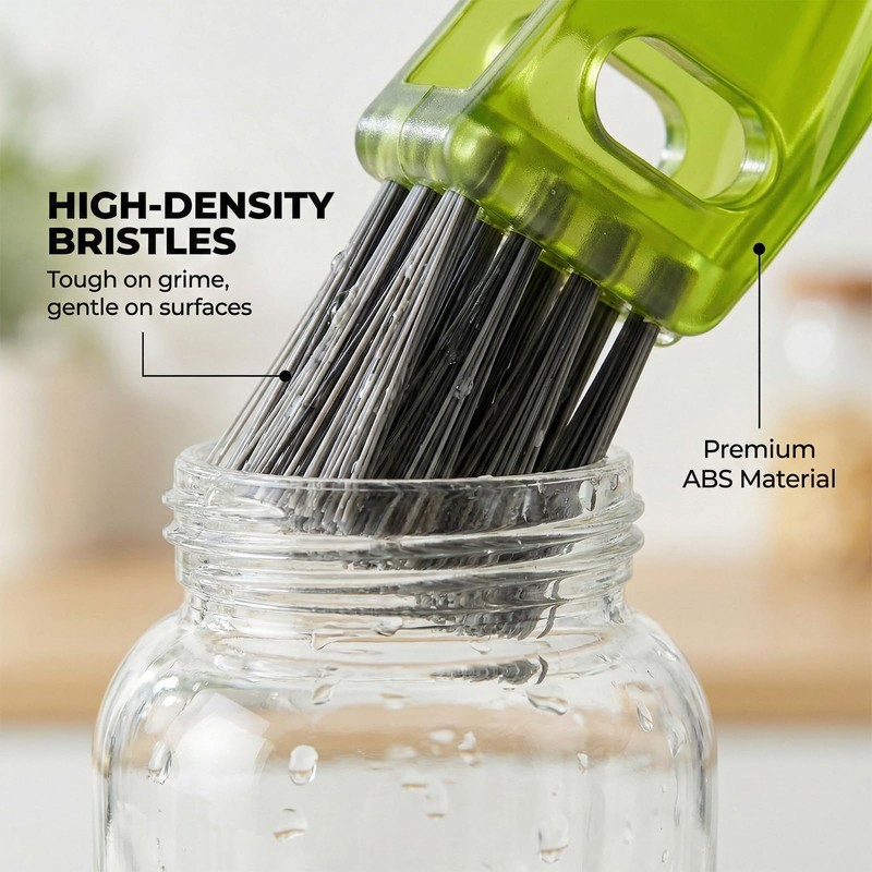 FrostyFlair 3-in-1 Cleaning Brushes, Grout Brush, Multifunctional Cleaning Brushes for