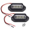 JEDEW 2 PACK License Plate Light, 12V 6-SMD LED License