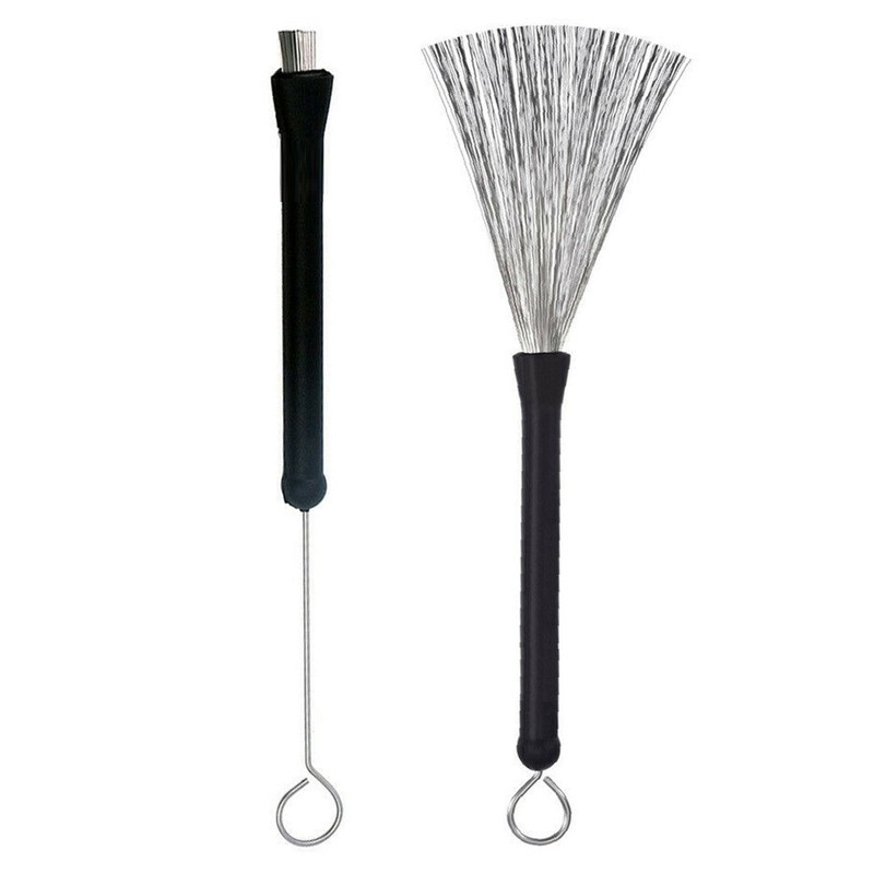Drumstick Brushes Set Flexible Adjustment Stainless Steel Drum Wire Brushes