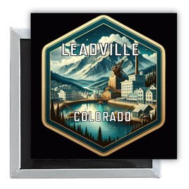 Leadville Colorado Travel Destination Souvenir 2.5 x 2.5-Inch Fridge Magnet Single
