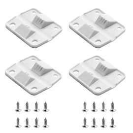 4 Sets Cooler Plastic Hinges & Screws Replacement Set Parts, Ice Chest Hinges Compatible with Coleman, Xtreme, Rubbermaid Cooler