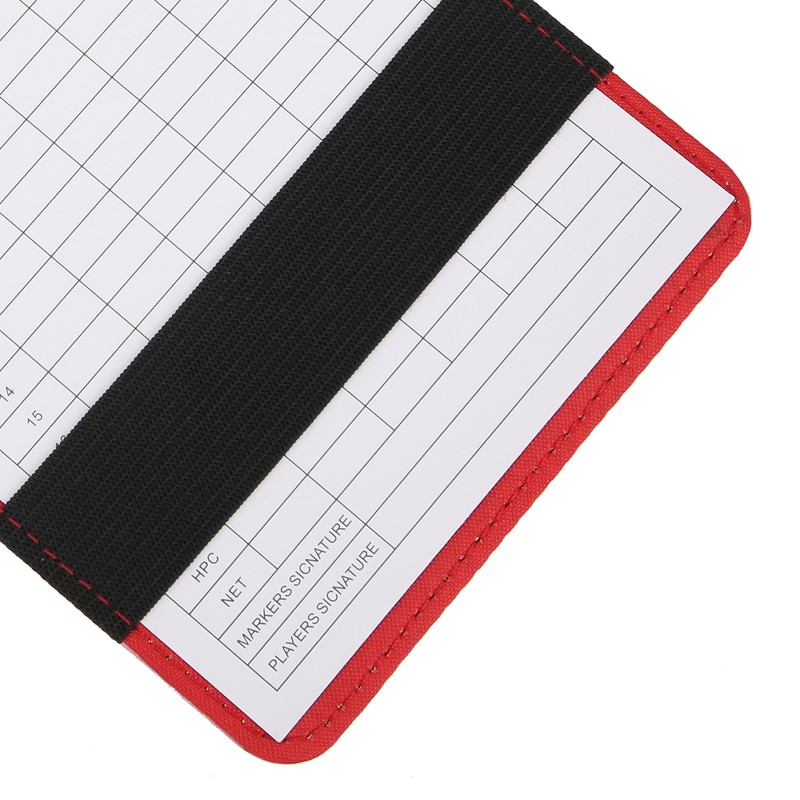 Golf Scorecard Holder PU Leather Scoring Book Golf Score Card