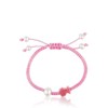 TOUS Pulsera de Cordón para Mujer con Rodonita y Perlas