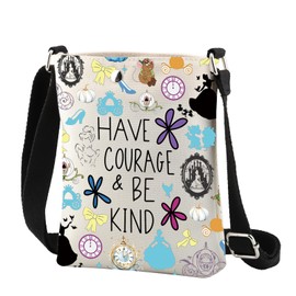 CMNIM Princess Inspired Crossbody Bag Princess Fans Gift Fairy Tales Gift Have Courage and be Kind Princess Crossbody Purse (24924 Princess Crossbody)