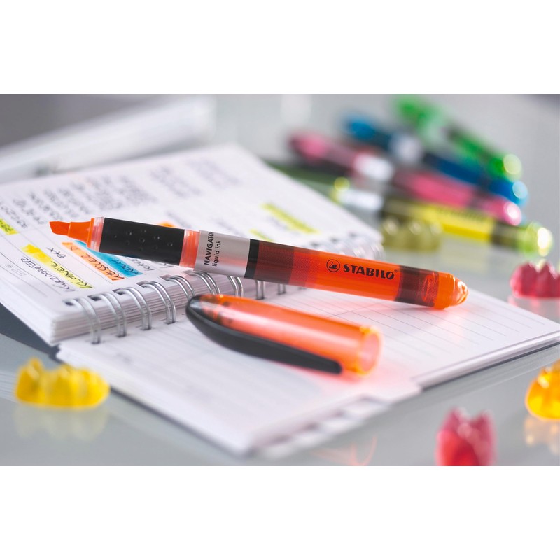 Highlighter - STABILO NAVIGATOR - Box of 10 - Yellow