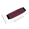 Allegra K Women's Fingerless Gloves Printed Elbow Length Knitted Arm
