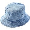 NEWHATTAN Bucket Hat Hat 18. Denim Light Blue, blue (light)
