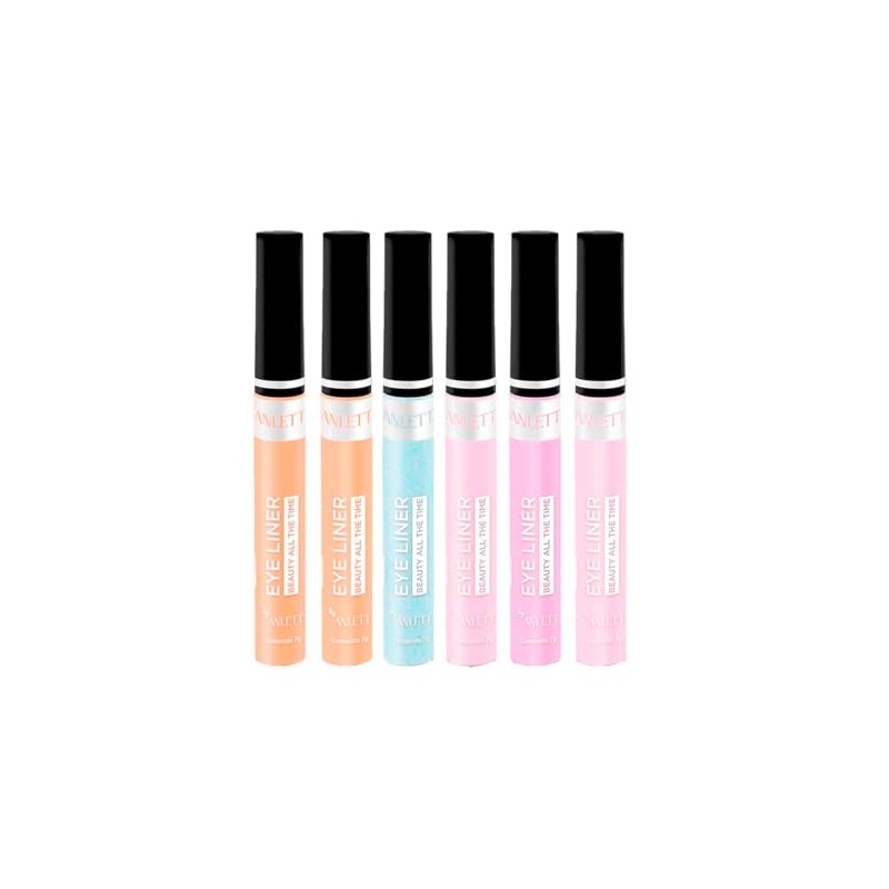 Kit delineador Anlett con 6 piezas #3 multicolor cont. Por