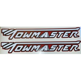 TowMaster Trailers Replacement 24” Logo DECAL Stickers - SET 2 - Color Trailer