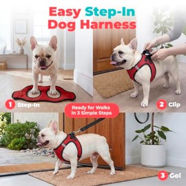 Best Pet Supplies Arnés para Perros Voyager Step-in Air para Perros pequeños y medianos Base roja, XXX-S                                              