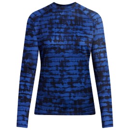Kanu Surf Women's Keri Long-Sleeve UPF 50+ Rashguard, Harmony Navy, X-Large