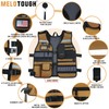 MELOTOUGH Tool Vest for Men Reflective Safety Tool Vest with