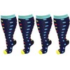 2 Pair Plus Size Compression Socks for Women Men Flight