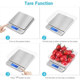 Unbranded Digital Scale 3kg x 0.1g Jewelry Gold Silver Coin Gram Pocket Size Herb Grain