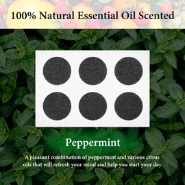 Geekria 60 Pieces Essential Oil Stickers for Headphones, Essential Oil Scented Patch for Gaming, Office, Personal Aroma, Relaxing, Refreshing (Mint Scent)