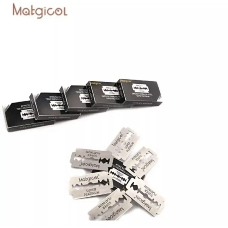 Matgicol 100x Matgicol Platinum Ultra Sharp Double Edge Cut Barber