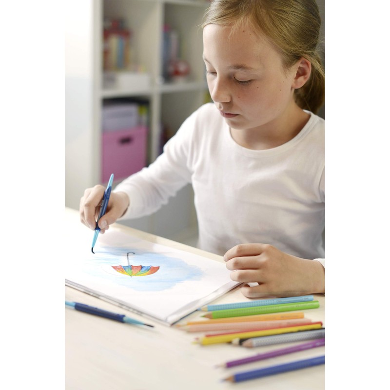 FABER-CASTELL Colour Grip 116613 Colouring Pencils Set, Erasable, Pack of