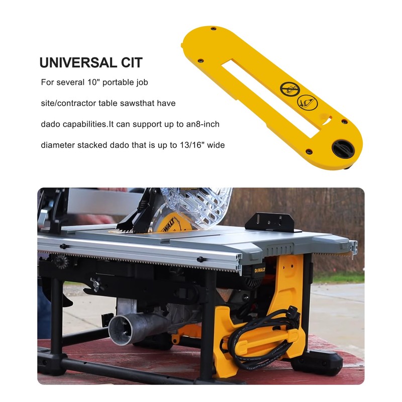 DWE7402DI Dado Throatplate Fit for DeWalt 10" Portable Table Saw