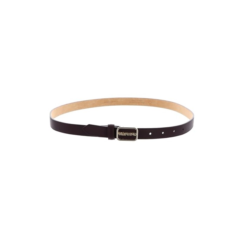 VALENTINO Around Plaque Buckle Belt W85 Vino/Oro - Can be