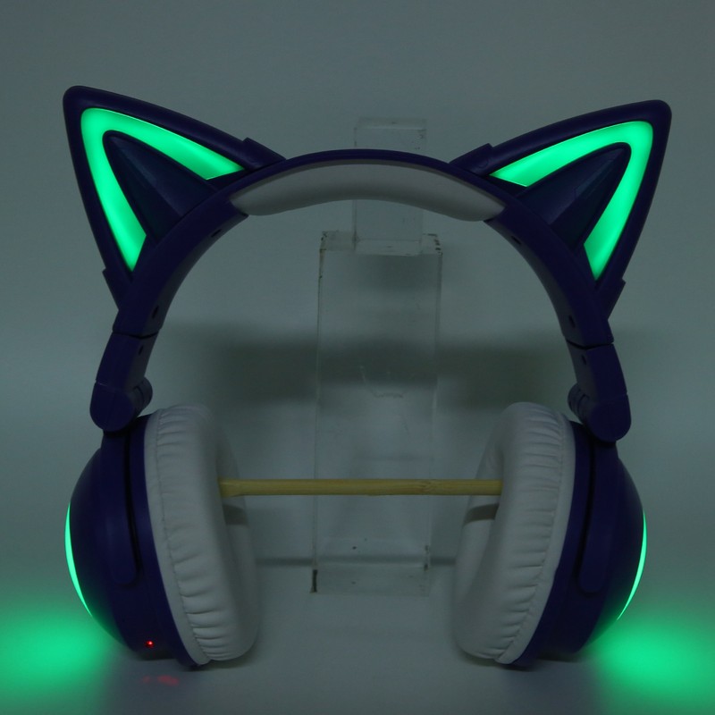 Cat Ear Bluetooth Headset Stereo Cute High Sensitivity Built in