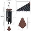 Wind Chimes for Outside, 30" Black Aluminium Wind Chime with