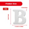 Bojueshaw White Wooden Letters,4 Inch Standing Alphabet,DIY Paintable Letters for