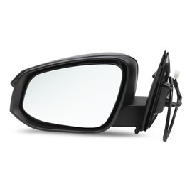 Aspaton Left Driver Side Mirror Assembly Compatible with 2013-2015 RAV-Four Textured Black Rearview Mirror with Power Glass and Manual Folding Replace 87940-42B40 TO1320309 (3Pins Black)