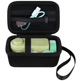 Elonbo Carrying Case for Makeid Label Maker Machine, Makeid L1 Portable Bluetooth Label Printer Handheld Label Printer Storage Holder Bag, Extra Interior Mesh Pocket Fits Label Paper Cable, Black