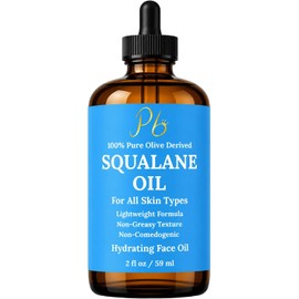 Pomberries Aceite De Escualano – 100% De Origen Vegetal, Ligero Y De Rápida Absorción, Para Rostro, Piel Seca, Cabello Y Cuerpo Hidratante No Graso Y No Comedogénico 60 Ml