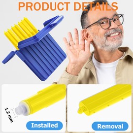 (40-Pcs) Starkey Hear Clear Hearing Aids Wax Guards Filters.Starkey Hearing Aid Replacement Parts Supplies Cleaning Kit Accessories,Ear Replacement Parts Cleaning Tool