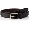 Prairie Ginza NB12612 Men's Deerskin Business Belt, Black