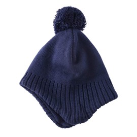 Home Prefer Gorro de punto de forro polar para niños y niñas, Azul marino, 5-10 años