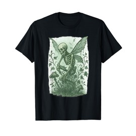Y2K Grunge Fairycore Therian Skeleton Graphic Emo Goblincore T-Shirt