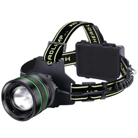 RFIUCH 2000LM Super Bright LED Rechargeable Headlamp, Zoomable Head lamp with 5 Lighting Modes, 90° Adjustable & IP67 Waterproof for Camping | Hiking | Climbing | Fishing | Hunting | Auto Repair