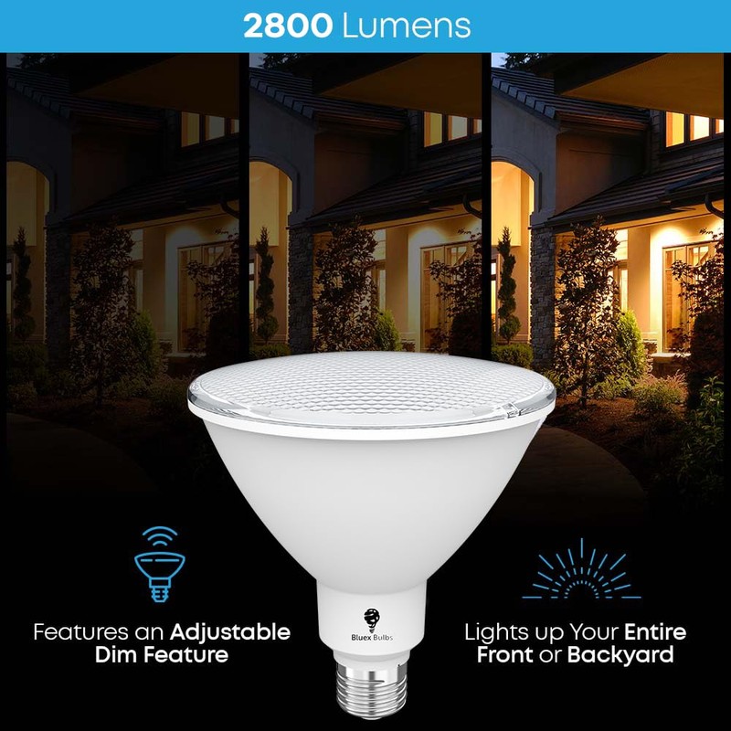 6 Pack High Power Outdoor PAR38 20W 250 Watt Equivalent