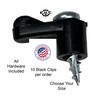 Window Screen Clips "Black” Plastic (Choose Your Size! /Size Run