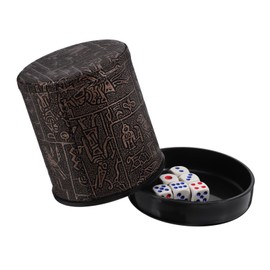 BESPORTBLE 1 Set Dice Shaker Cup Plastic Dice Holder for Party Games for Board Games Indoor Entertainment and Events Mystery Design for Fun Gatherings