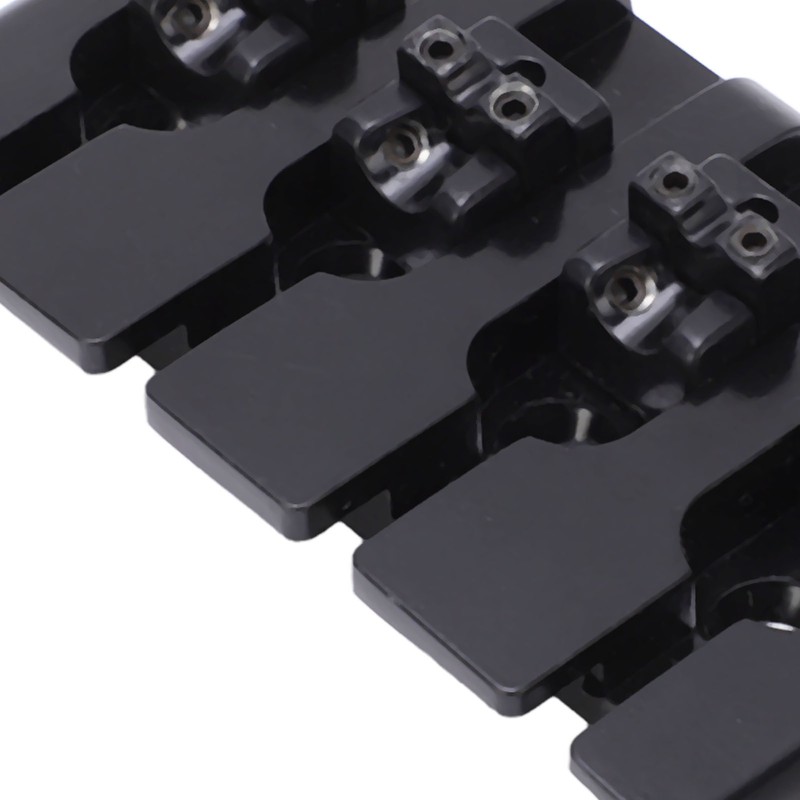 Guitar Bridge 4 String Metal Tailpiece Instrument Accessory Set Kit