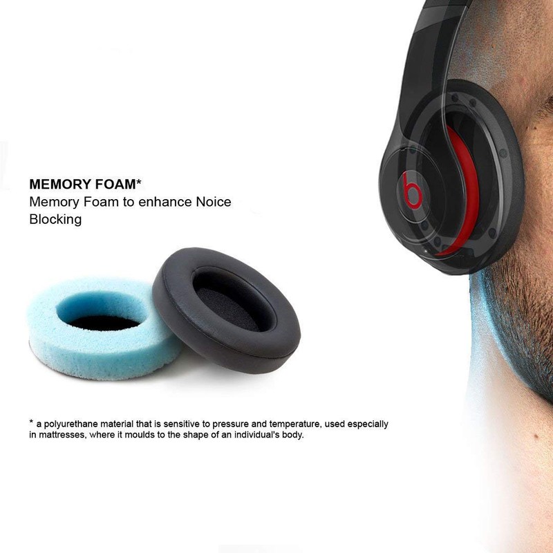 Studio 3 Ear Pads Replacement Cushions Compatible with Beats Studio