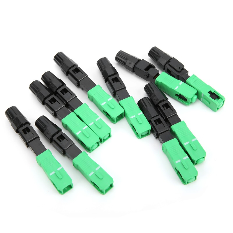 50Pcs Fiber Optic Fast Connector Adapter SC/APCC for Optical Fiber
