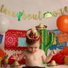 Taco Bout One Cactus Banner, First Birthday Fiesta Party Decorations,