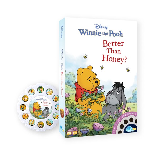 Moonlite Storytime Winnie The Pooh Better Than Honey Storybook Reel, A Magical Way to Read Together, Digital Story for Projector, Fun Sound Effects, Early Learning Gift for Kids Age 1 Year and Up